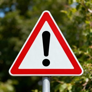 Panneau de signalisation triangulaire d’avertissement