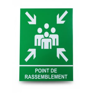 Panneau de sécurité « point de rassemblement »